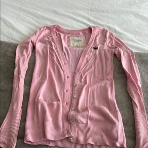 Abercrombie Pink Cardigan